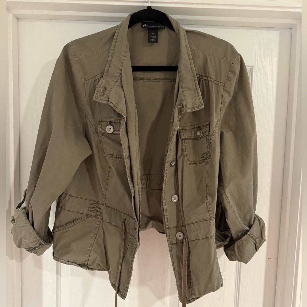 Lane Bryant cropped utility jacket